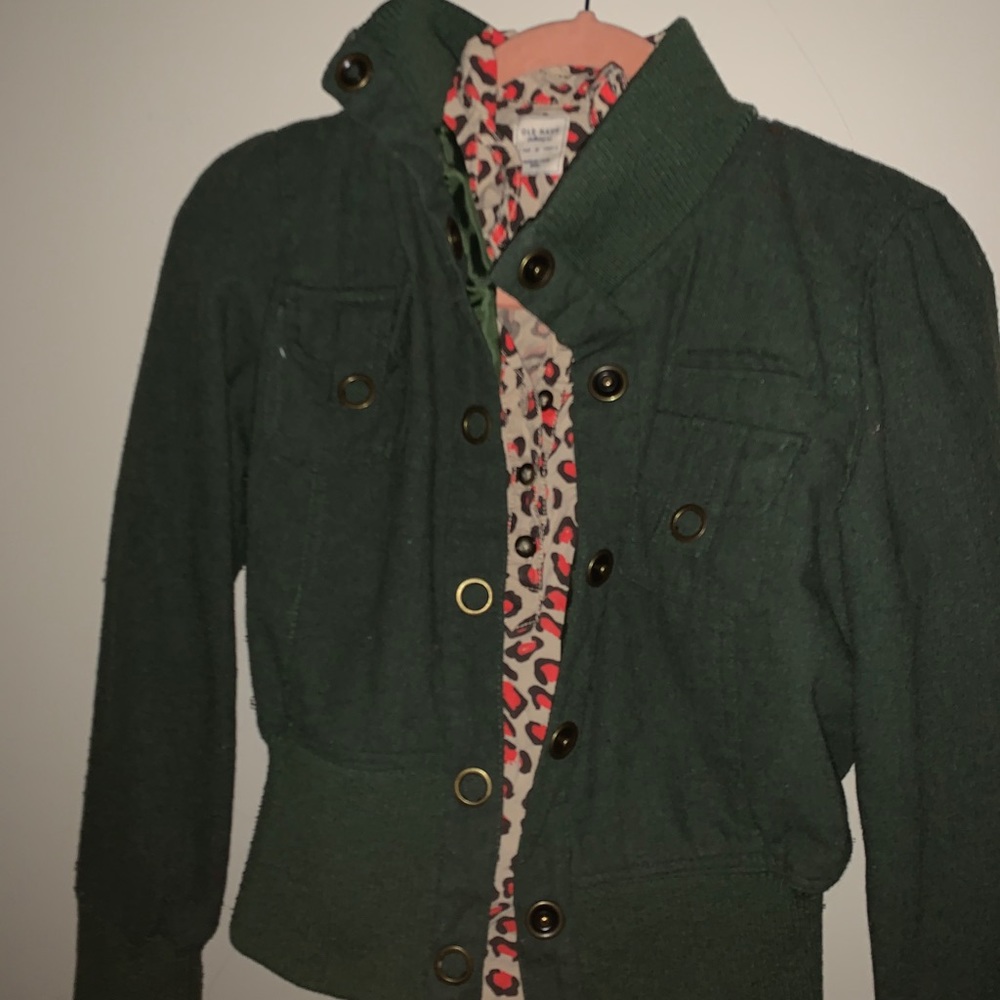 Hunter Green Button Lightweight Jacket. - image 3